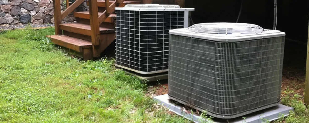 Heat pump installation and service units outside a home in Vancouver, WA